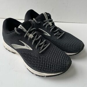 Brooks Reveal 2 Black Gray Athletic Running Sneakers Size 9.5